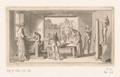 Lesson in the turner's workshop