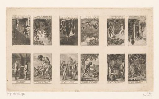 Twelve scenes from the fables of Gellert