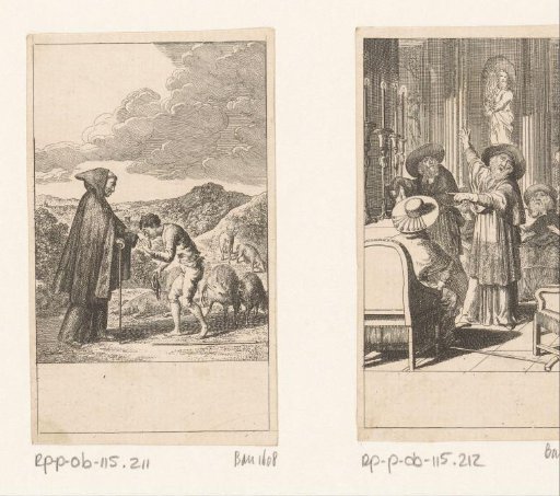 Felix Perretti bows before the Franciscan monk