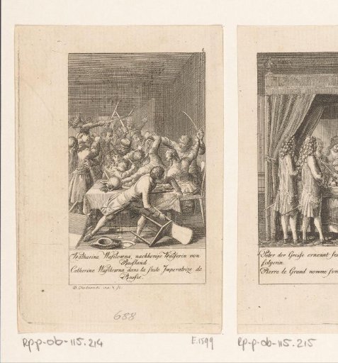 Catherine Wasilovna is ambushed by the Russians during her wedding
