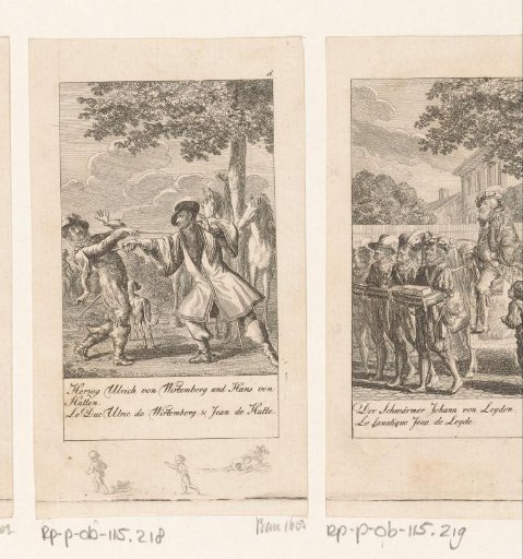 Duel between Ulrich of Württemberg and Hans of Hutten