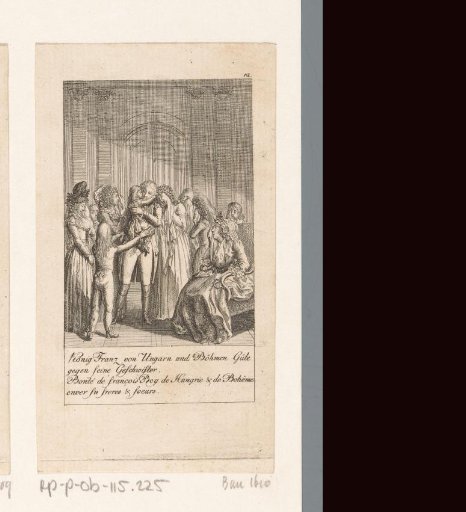 Franz II comforts his family after the death of his father, Leopold II