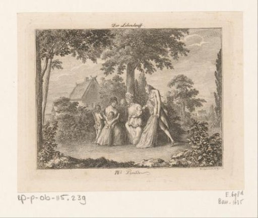 A Happy Father with His Children as the Fourth Period of the Course of Life