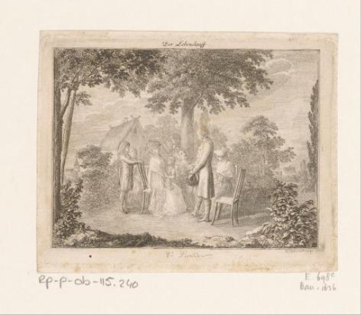 An Older Man Returning to His Family as the Fifth Period of the Course of Life