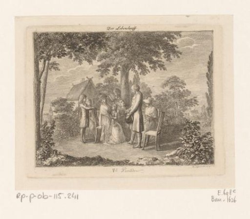 An Older Man Returning to His Family as the Fifth Period of the Course of Life