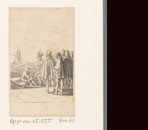 Alfonso V of Aragon Stepping into the Skiff