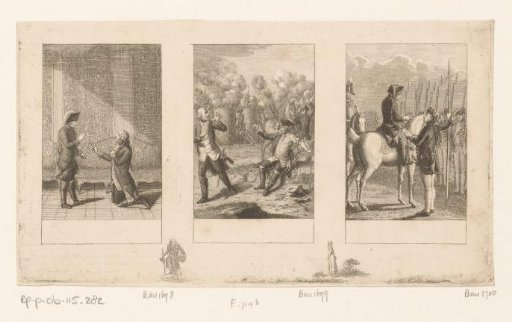 Three scenes from the Anecdotes of Frederick the Great