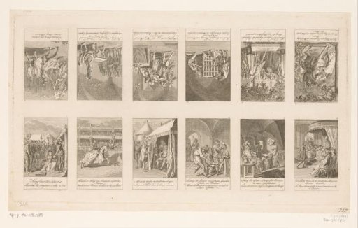 Twelve scenes from the history of the Middle Ages