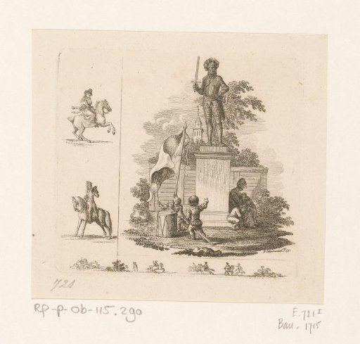 Veneration of the statue of the great Roland