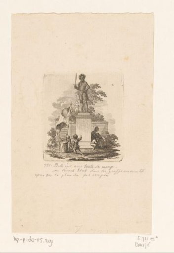 Veneration of the statue of the great Roland