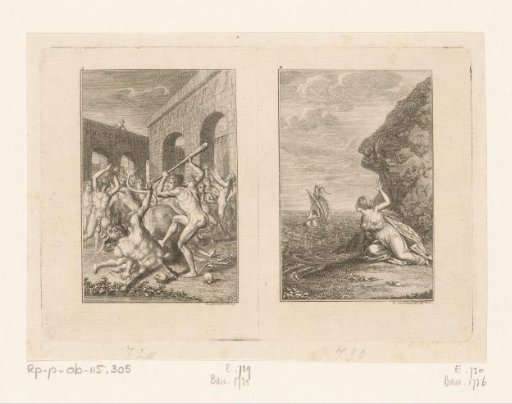 Two scenes from the life of Theseus