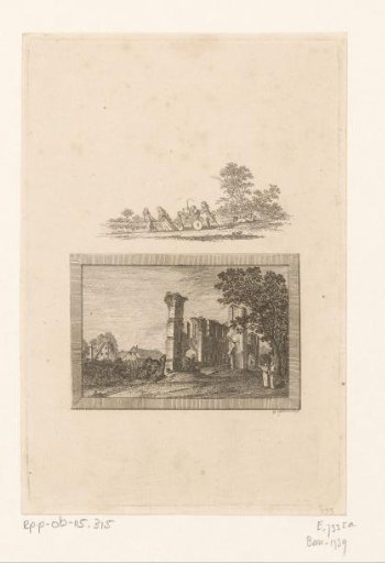 View of the Ruins of the Monastery near Oldenburg