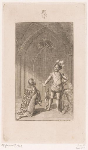 Henry XIII receives a Knight