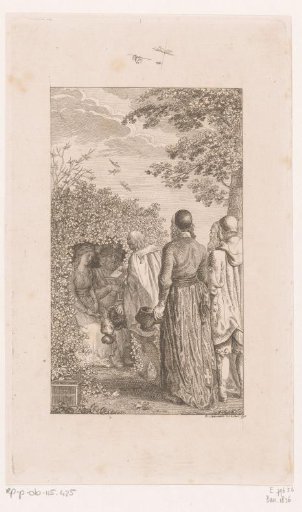 Henry I receives the brother of the deceased King Conrad I in his garden