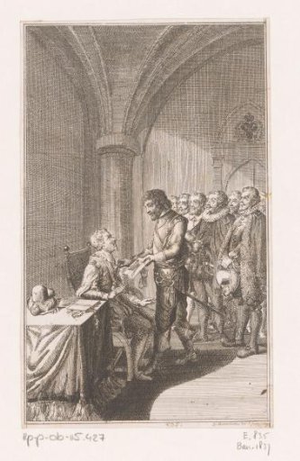 Andreas Thonradtel before Emperor Ferdinand II