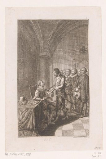 Andreas Thonradtel before Emperor Ferdinand II