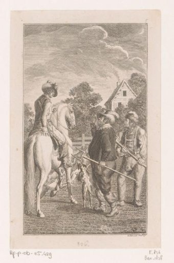 Frederick V in conflict with two Peasants