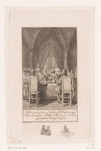 Johann Sigismund and Wolfgang Wilhelm in conflict at table