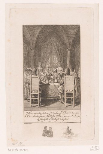 Johann Sigismund and Wolfgang Wilhelm in conflict at table
