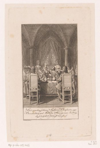 Johann Sigismund and Wolfgang Wilhelm in conflict at table