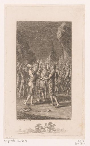 Men Taking an Oath Under the Starry Sky