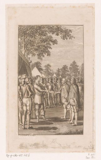 Ferdinand II Receives the Document from Albrecht von Wallenstein