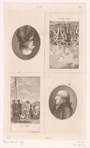 Two Military Scenes and Two Portraits of Hermann Johann Ernst von Manstein