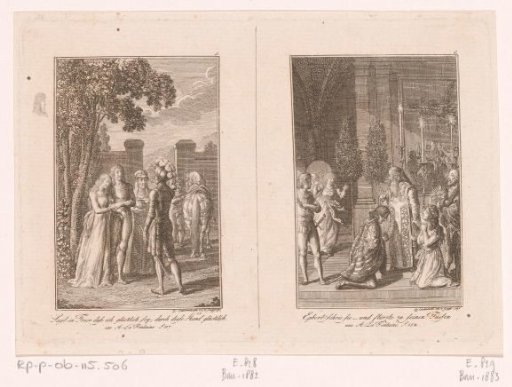 Two scenes from the stories of Wilhelm Gottlieb Becker