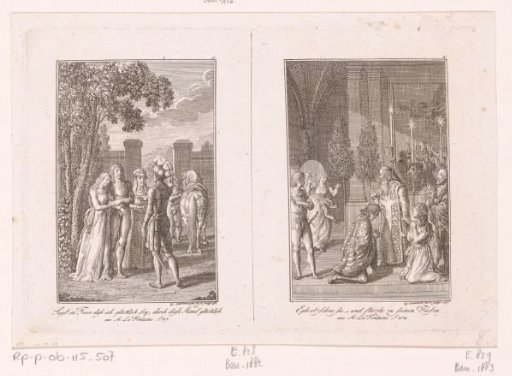 Two scenes from the stories of Wilhelm Gottlieb Becker
