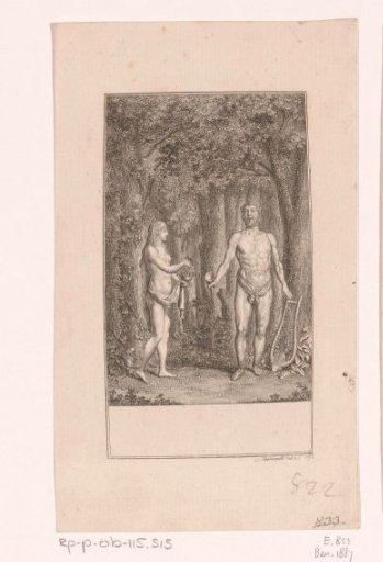Bragur and Idunna in the forest