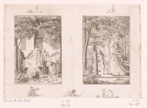 Two scenes from the stories of Wilhelm Gottlieb Becker