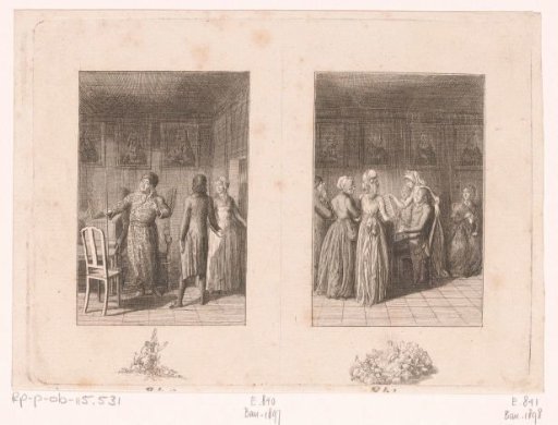Two scenes from the stories of Wilhelm Gottlieb Becker
