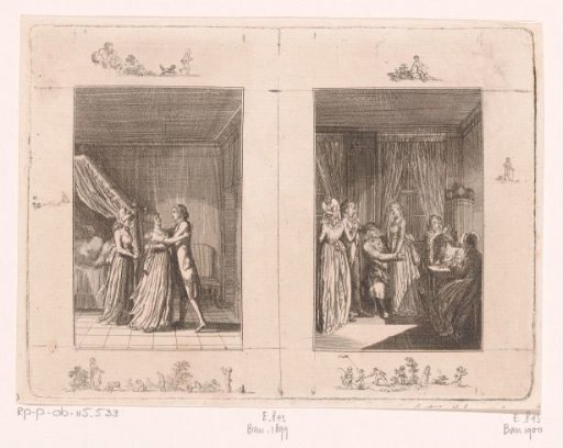 Two scenes from the stories of Wilhelm Gottlieb Becker