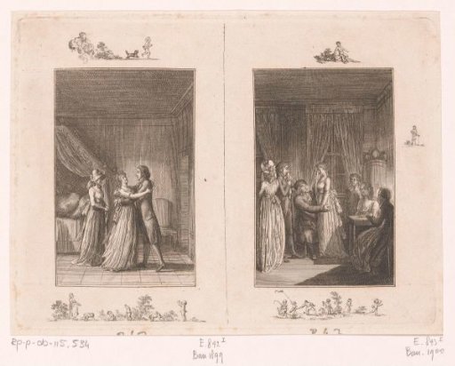 Two scenes from the stories of Wilhelm Gottlieb Becker