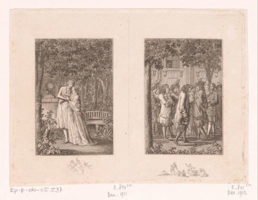 Two scenes from the stories of Wilhelm Gottlieb Becker