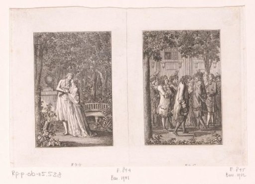 Two scenes from the stories of Wilhelm Gottlieb Becker