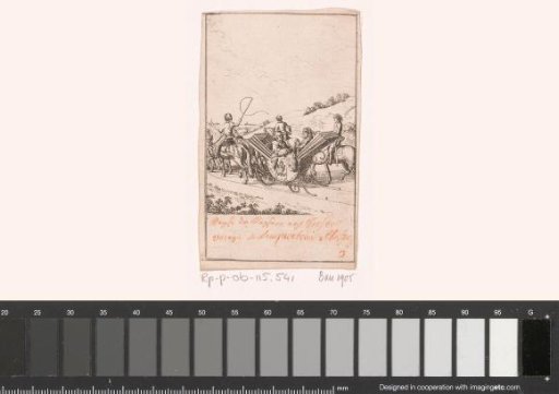 Catherine the Great and officer Potemkin on the way to conquered territory