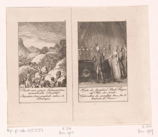 Two scenes from the history of Catherine the Great