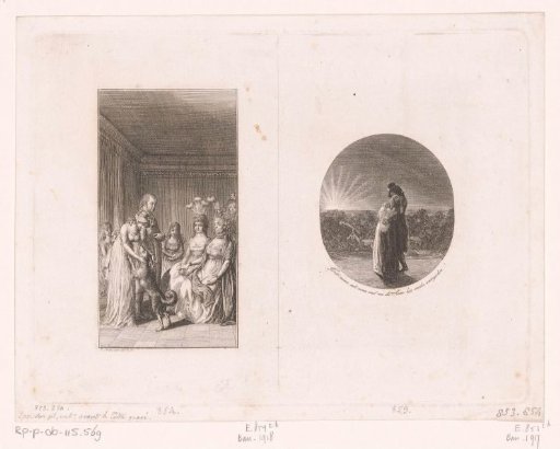 Two scenes from Julchen Grünthal by Friederike Helene Unger