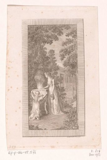 Young Woman and Girl Offering a Sacrifice to Prussia