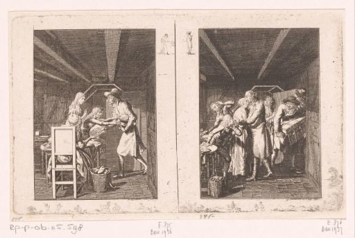 Two Scenes from Family Hellmuth by Hiemer