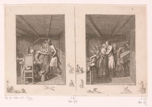 Two Scenes from Family Hellmuth by Hiemer