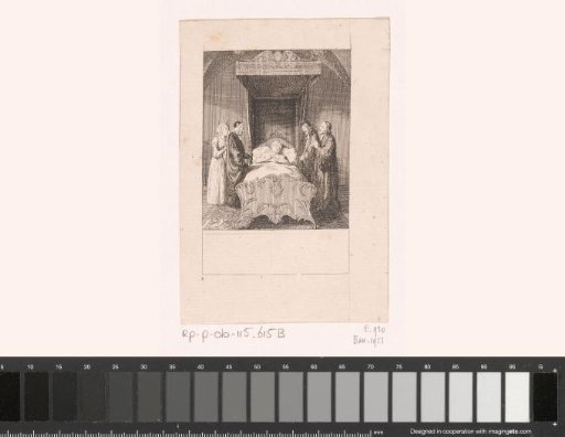 Jeanne d'Albret op haar doodsbed