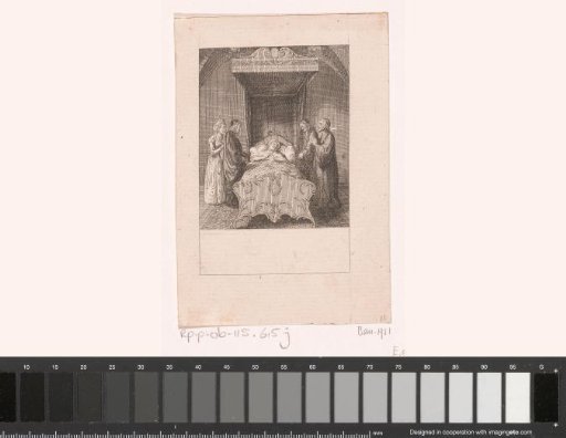Jeanne d'Albret op haar doodsbed
