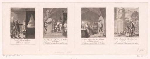 Vier voorstellingen uit de geschiedenis van de Bartholomeusnacht