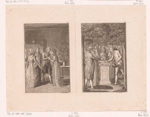 Two scenes from the stories of Wilhelm Gottlieb Becker
