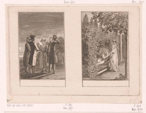 Two scenes from the stories of Wilhelm Gottlieb Becker