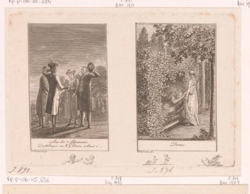 Two scenes from the stories of Wilhelm Gottlieb Becker