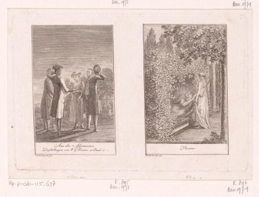 Two scenes from the stories of Wilhelm Gottlieb Becker
