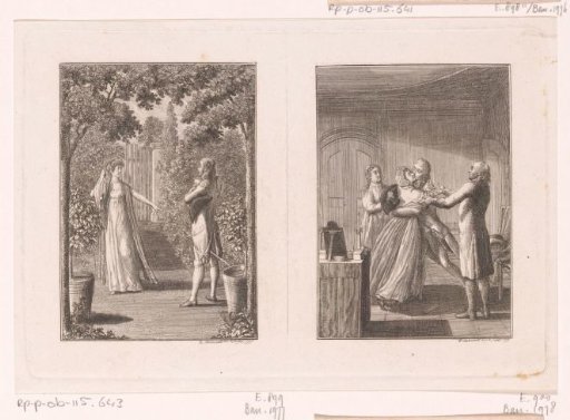 Two scenes from the stories of Karl Lang